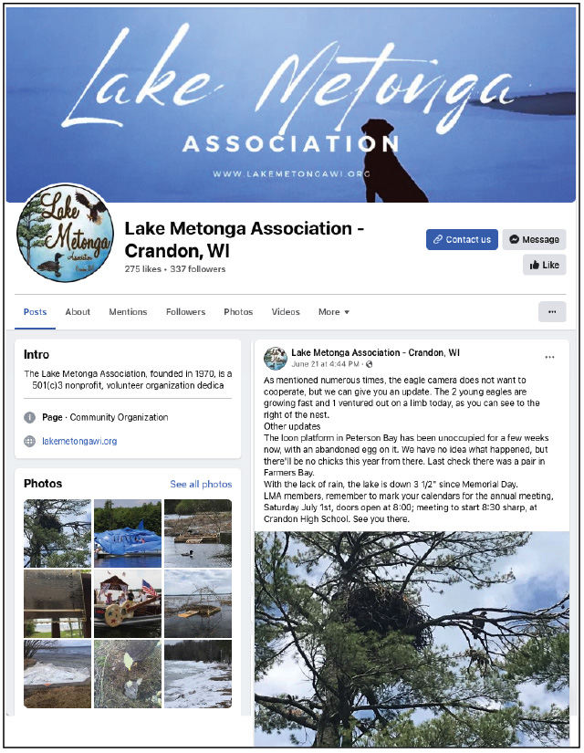 LakeMetongaFacebook