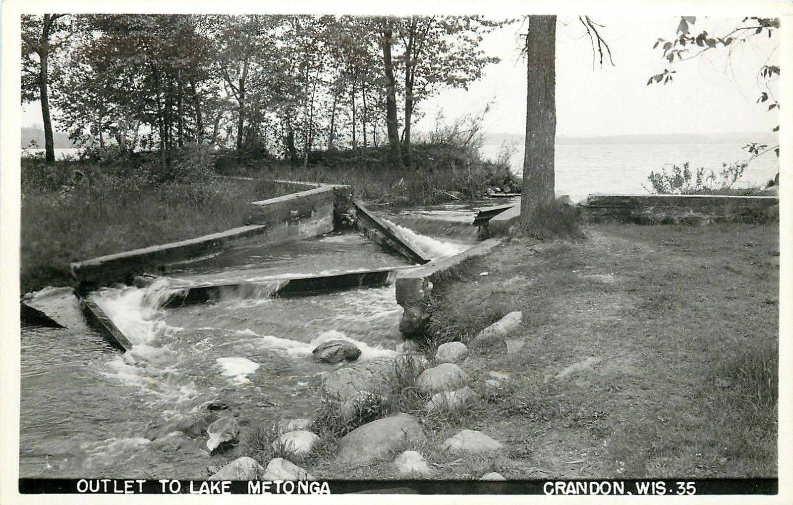 Lake Metonga Dam 1940s
