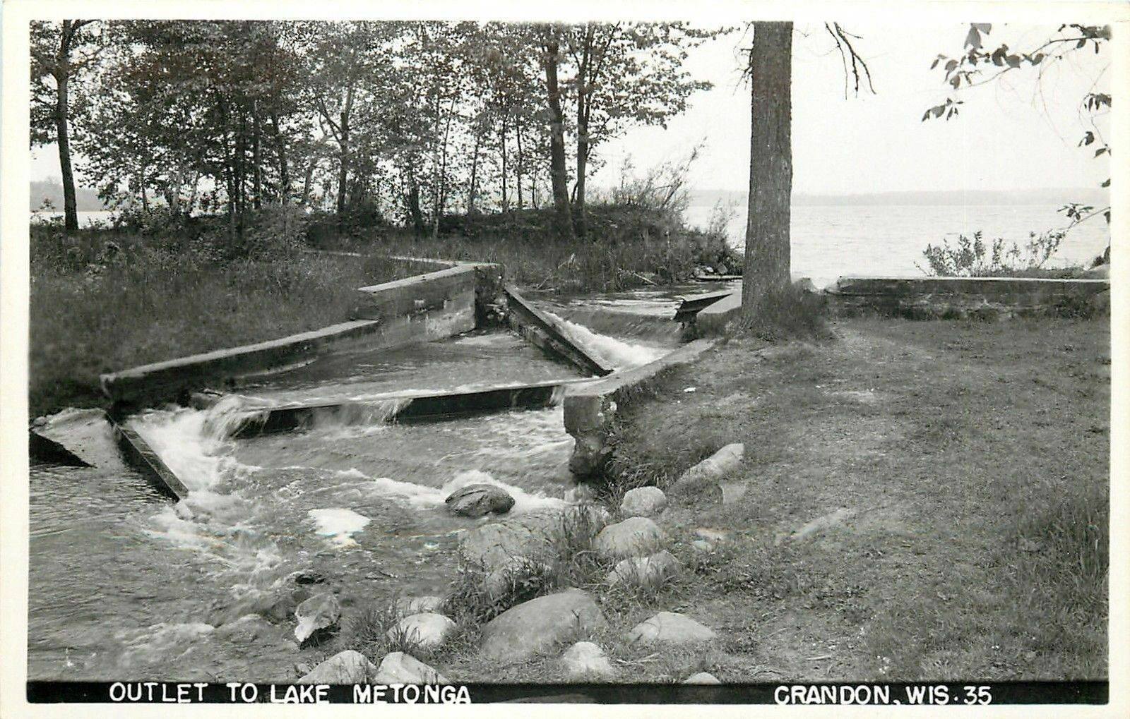 Lake Metonga Dam 1940s Lake Metonga Dam 1940s